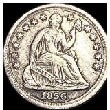 1856 Seated Liberty Half Dime CLOSELY UNCIRCULATE