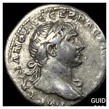 Roman Trajan 98-117 AD Silver Denarius CLOSELY UN