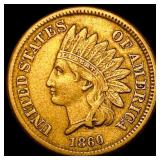 1860 Indian Head Cent ABOUT UNCIRCULATED