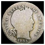 1905-O Barber Dime NICELY CIRCULATED