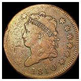 1810 Classic Head Large Cent LIGHTLY CIRCULATED