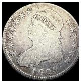 1809 Capped Bust Silver Half Dollar NICELY  CIRCU