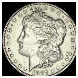 1897 Morgan Silver Dollar NEARLY UNCIRCULATED