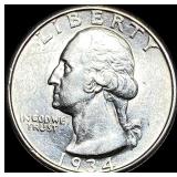 1934-D Silver Washington Quarter UNCIRCULATED
