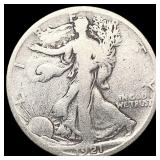 1921-S Walking Liberty Half Dollar NICELY CIRCULAT