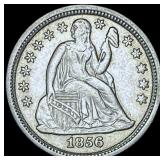 1856 Seated Liberty Dime CHOICE AU