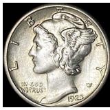 1925-S Silver Mercury Dime NEARLY UNCIRCULATED