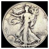 1938-D Silver Walking Liberty Half Dollar LIGHTLY
