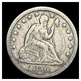1856-O Seated Liberty Quarter LIGHTLY CIRCULATED
