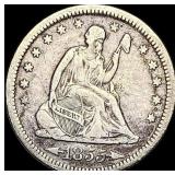 1855 Seated Liberty Silver Quarter Arrows LIGHTLY
