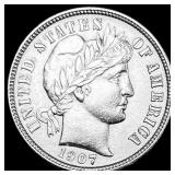 1907-D Silver Barber Dime UNCIRCULATED