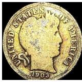 1903-S Silver Barber Dime NICELY CIRCULATED