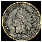 1860 Copper-Nickel Indian Head Cent NICELY CIRCULA