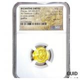 Byzantine Phocas 602-610 AD Gold Tremissis NGC MS