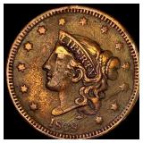 1838 Braided Hair Large Cent NEARLY UNCIRCULATED