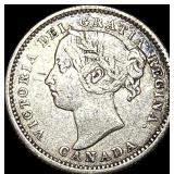 1888 Canada Silver 10 Cents NEARLY UNCIRCULATED