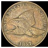 1857 Copper-Nickel Flying Eagle Cent LIGHTLY CIRCU
