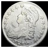 1812 Capped Bust Half Dollar LIGHTLY CIRCULATED