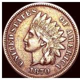 1870 Indian Head Cent CLOSELY UNCIRCULATED