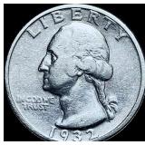 1932-S Silver Washington Quarter CHOICE AU