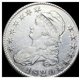 1820 Capped Bust Half Dollar CLOSELY UNCIRCULATED