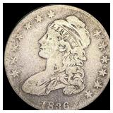 1836 Capped Bust Half Dollar NICELY CIRCULATED