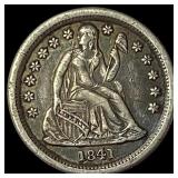 1841-O Silver Seated Liberty Dime NICELY CIRCULAT