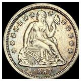 1857 Seated Liberty Dime CHOICE AU