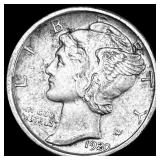 1920 Mercury Dime NEARLY UNCIRCULATED