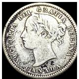 1880-H Canada Silver 10 Cents LIGHTLY  CIRCULATED