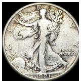 1921-D Silver Walking Liberty Half Dollar LIGHTLY