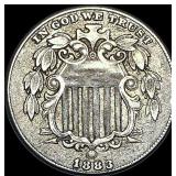 1883 Shield Nickel NEARLY UNCIRCULATED