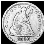 1856 Seated Liberty Quarter NEARLY UNCIRCULATED