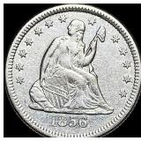 1856-O Silver Seated Liberty Quarter CLOSELY UNCI