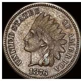 1876 Indian Head Cent NEARLY UNCIRCULATED