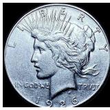 1926-S Silver Peace Dollar CLOSELY UNCIRCULATED