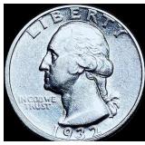 1932-D Silver Washington Quarter CHOICE AU