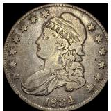 1834 Capped Bust Half Dollar NICELY  CIRCULATED