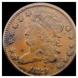 1829 Classic Head Half Cent CLOSELY UNCIRCULATED
