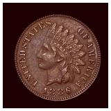 1886 Indian Head Cent CHOICE AU