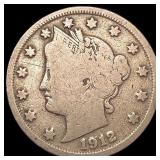 1912-S Liberty Victory Nickel NICELY CIRCULATED