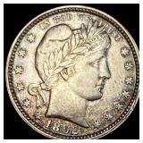 1892 Silver Barber Quarter CLOSELY UNCIRCULATED