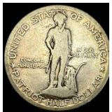 1925 Silver Lexington-Concord Half Dollar LIGHTLY