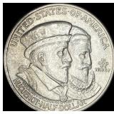 1924 Silver Huguenot-Walloon Half Dollar CLOSELY U