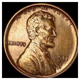 1911-S Bronze Lincoln Wheat Cent CLOSELY UNCIRCULA