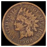 1908-S Indian Head Cent NICELY CIRCULATED