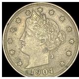 1904 Liberty Head Nickel CLOSELY UNCIRCULATED