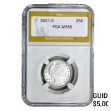 1907-O Barber Quarter PGA MS66