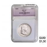 1954 Franklin Half Dollar NGP PR67 Cameo