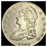 1836 Capped Bust Half Dolla CLOSELY UNCIRCULATED